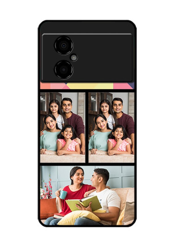 Poco M4 5G Custom Glass Phone Case - Bulk Pic Upload Design