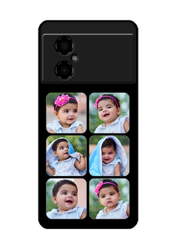 Poco M4 5G Photo Printing on Glass Case - Multiple Pictures Design