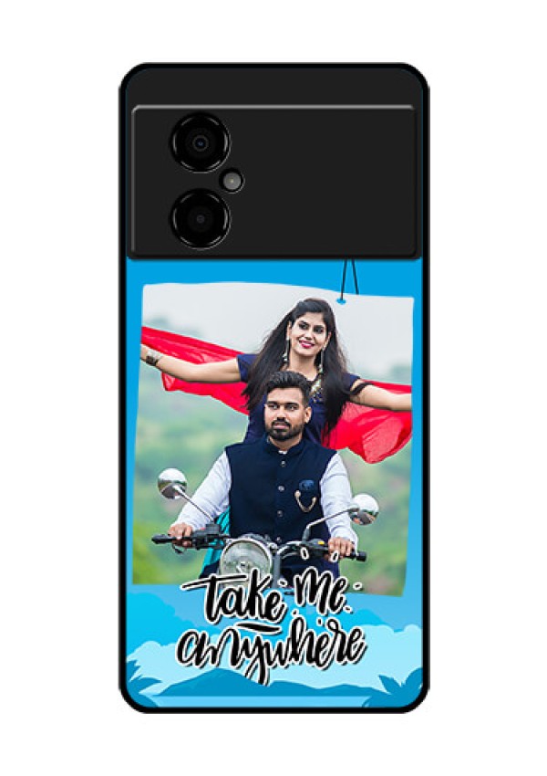 Poco M4 5G Custom Glass Mobile Case - Traveller Design