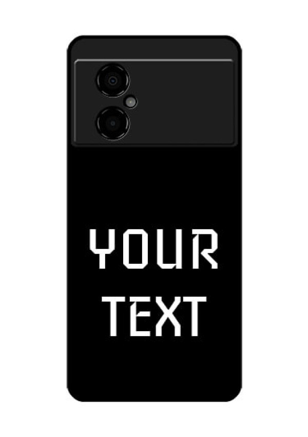 Poco M4 5G Your Name on Glass Phone Case