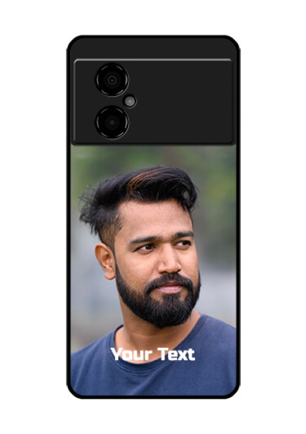 Poco M4 5G Glass Mobile Cover: Photo with Text