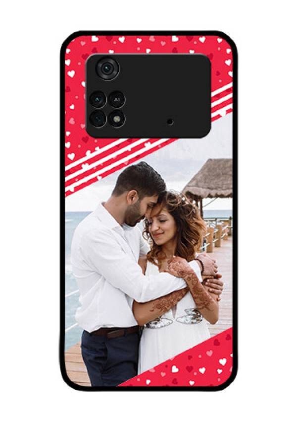 Poco M4 Pro 4G Custom Glass Mobile Case - Valentines Gift Design