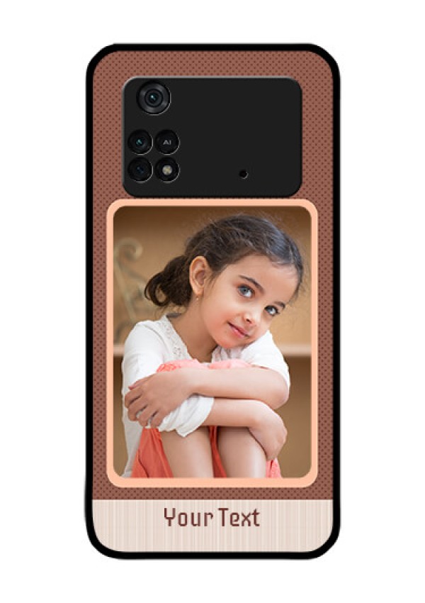 Poco M4 Pro 4G Custom Glass Phone Case - Simple Pic Upload Design
