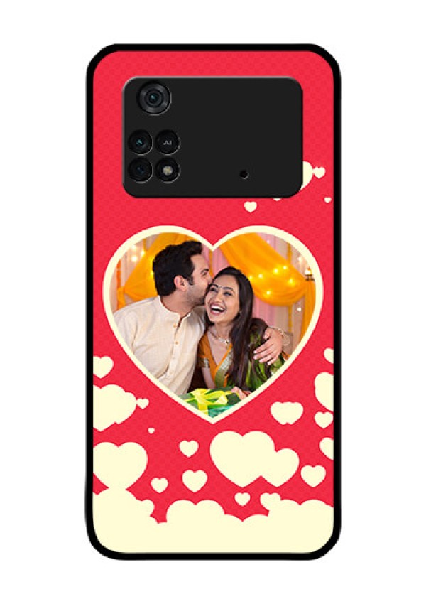 Poco M4 Pro 4G Custom Glass Mobile Case - Love Symbols Phone Cover Design