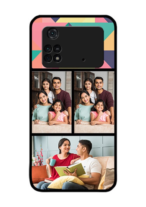 Poco M4 Pro 4G Custom Glass Phone Case - Bulk Pic Upload Design