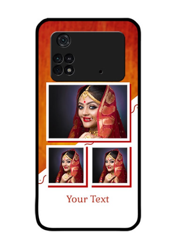 Poco M4 Pro 4G Custom Glass Phone Case - Wedding Memories Design