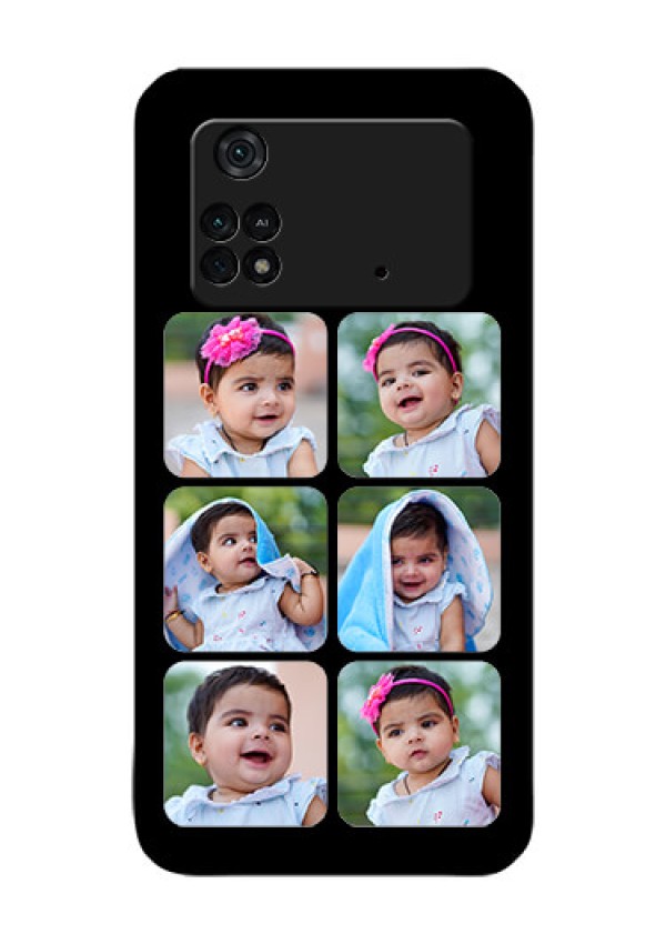Poco M4 Pro 4G Photo Printing on Glass Case - Multiple Pictures Design