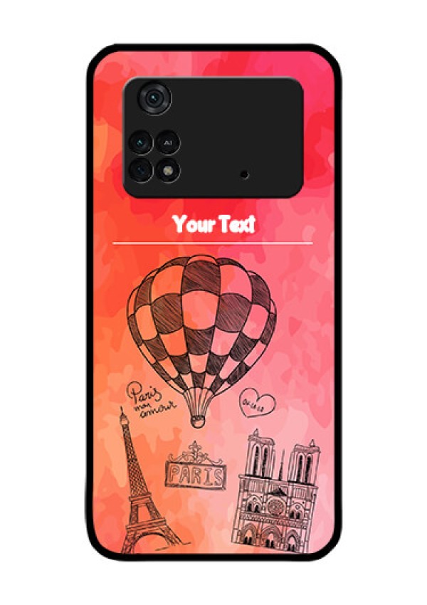 Poco M4 Pro 4G Custom Glass Phone Case - Paris Theme Design