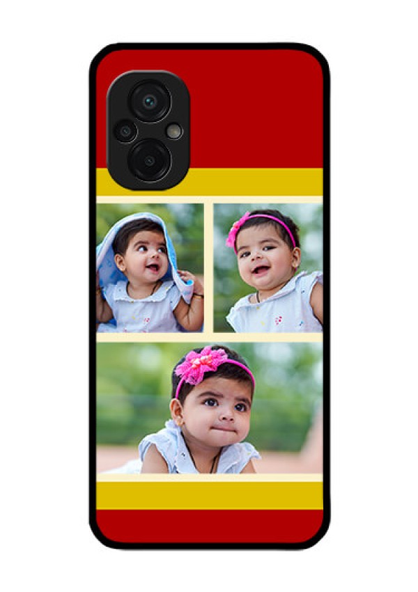 Poco M5 Custom Glass Mobile Case - Multiple Pic Upload Design