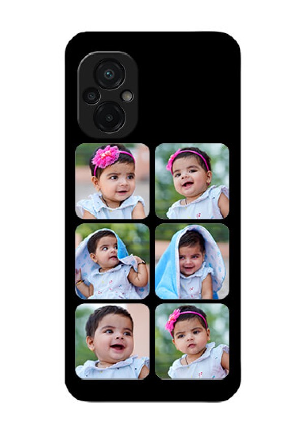 Poco M5 Photo Printing on Glass Case - Multiple Pictures Design