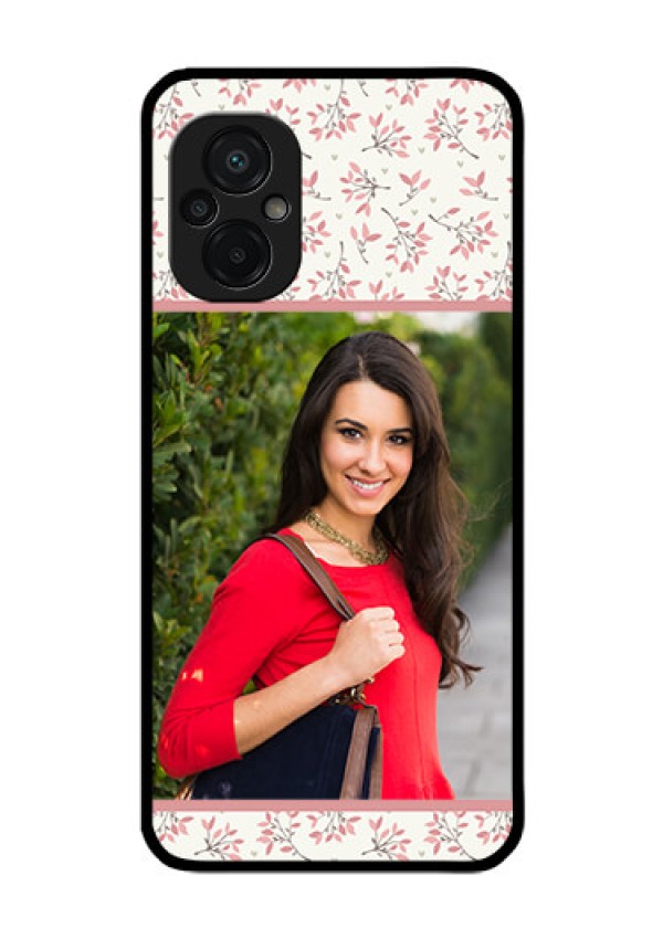 Poco M5 Custom Glass Phone Case - Premium Floral Design