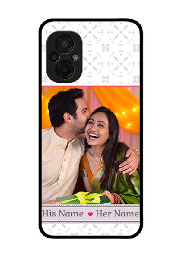 Poco M5 Custom Glass Mobile Case - with Photo and Ethnic Design