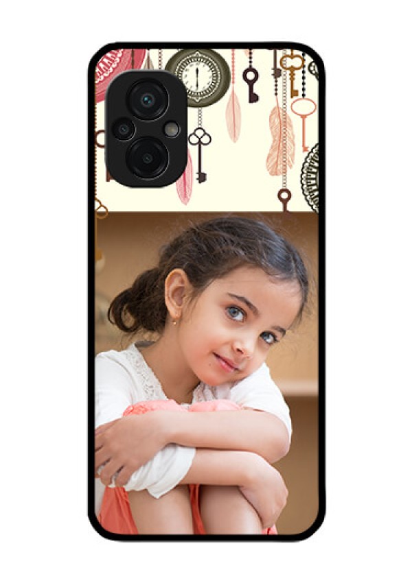 Poco M5 Custom Glass Mobile Case - Boho Style Design