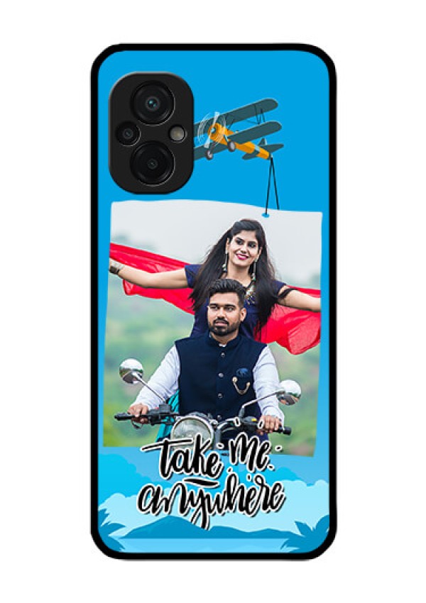 Poco M5 Custom Glass Mobile Case - Traveller Design