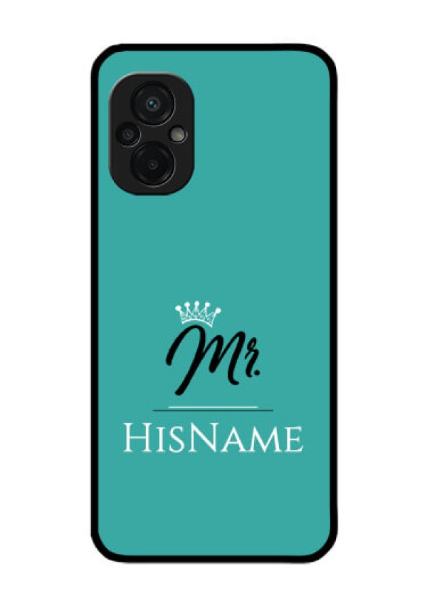 Poco M5 Custom Glass Phone Case Mr with Name