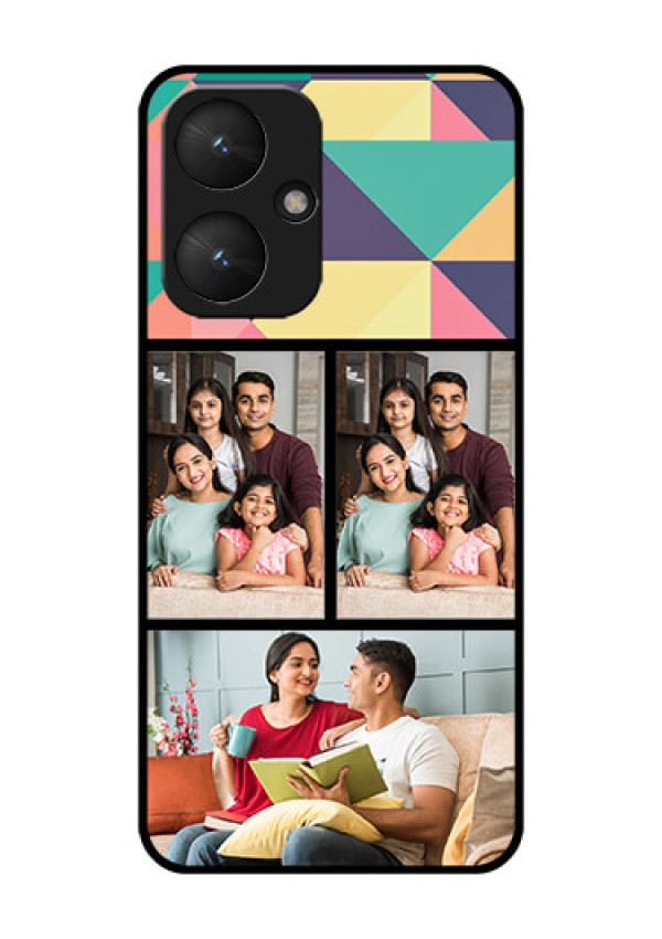 Poco M6 5G Custom Glass Phone Case - Bulk Pic Upload Design