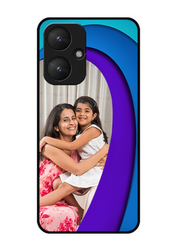 Poco M6 5G Custom Glass Phone Case - Simple Pattern Design