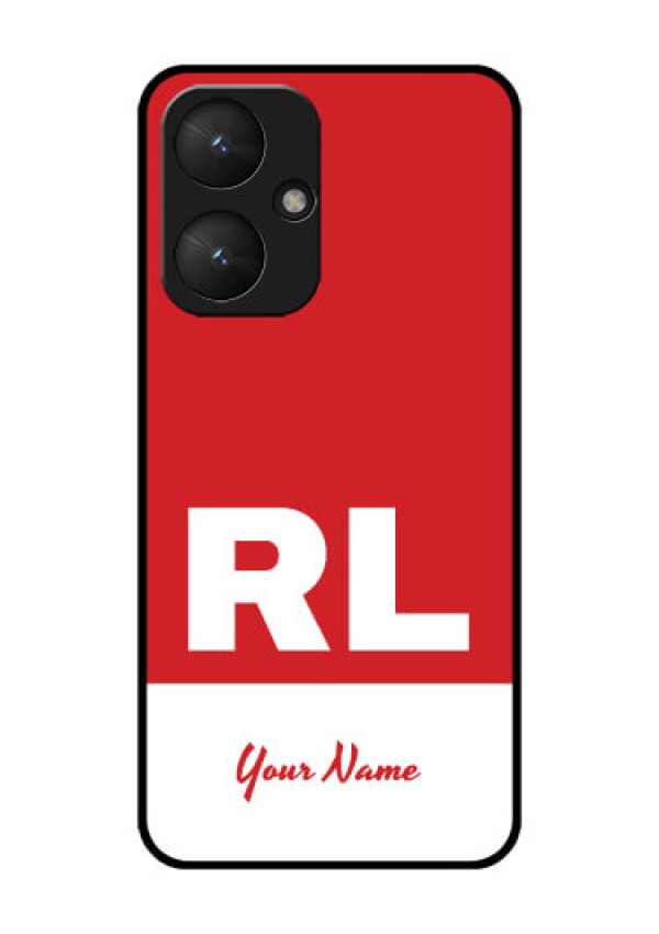 Poco M6 5G Custom Glass Phone Case - Dual Tone Custom Text Design