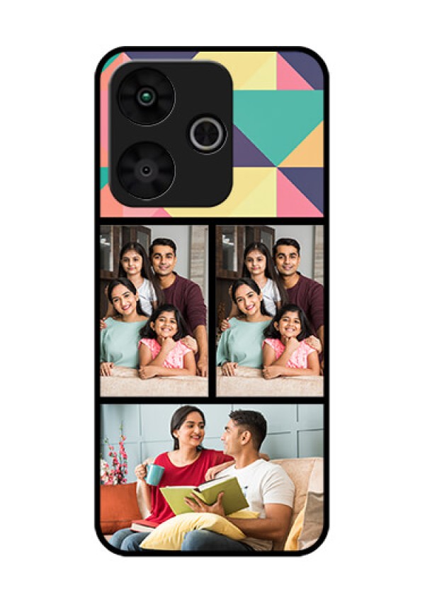 Poco M6 Plus 5G Custom Glass Phone Case - Bulk Pic Upload Design