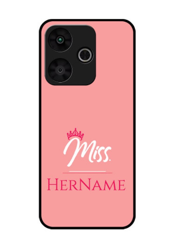Poco M6 Plus 5G Custom Glass Phone Case - Mrs With Name Design