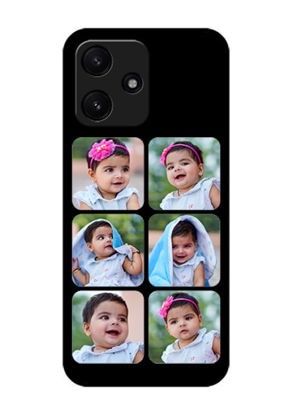Poco M6 Pro 5G Photo Printing on Glass Case - Multiple Pictures Design