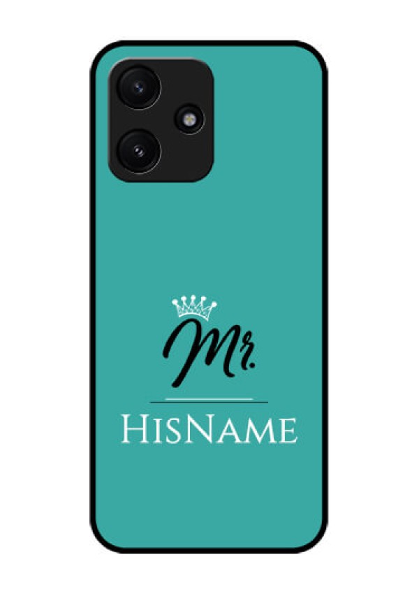 Poco M6 Pro 5G Custom Glass Phone Case Mr with Name