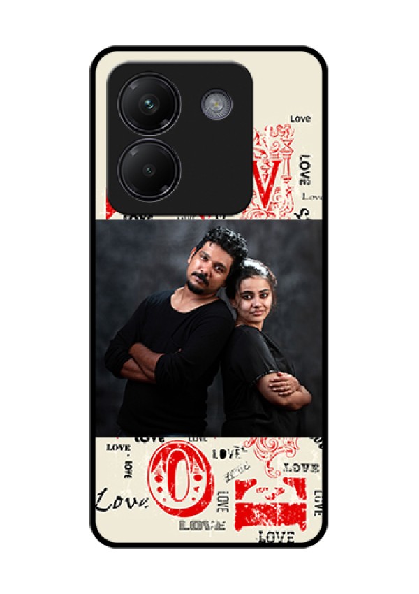 Poco M7 Pro 5G Custom Glass Phone Case - Trendy Love Design Case