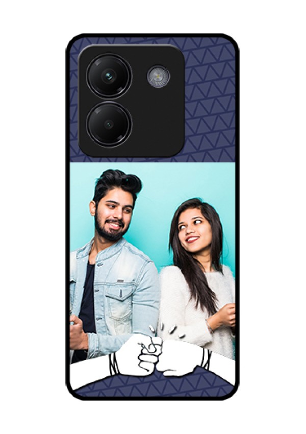 Poco M7 Pro 5G Custom Glass Phone Case - With Best Friends Design
