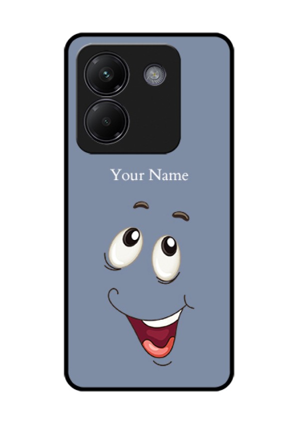 Poco M7 Pro 5G Custom Glass Phone Case - Laughing Cartoon Face Design