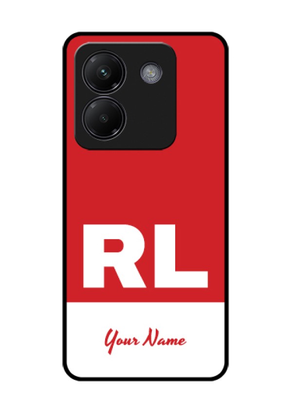 Poco M7 Pro 5G Custom Glass Phone Case - Dual Tone Custom Text Design