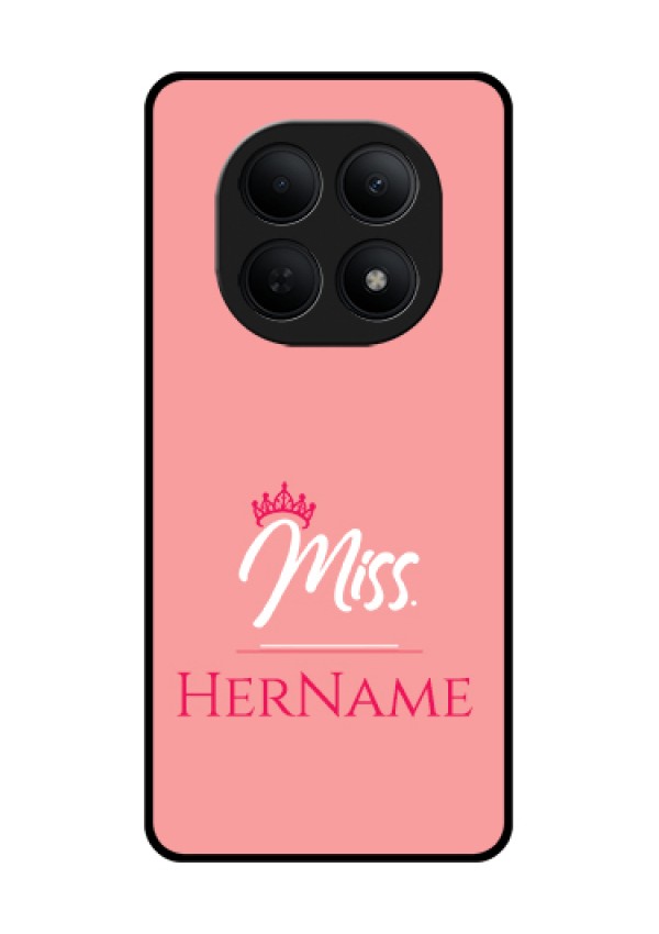 Poco M8 5G Custom Glass Phone Case - Mrs With Name Design