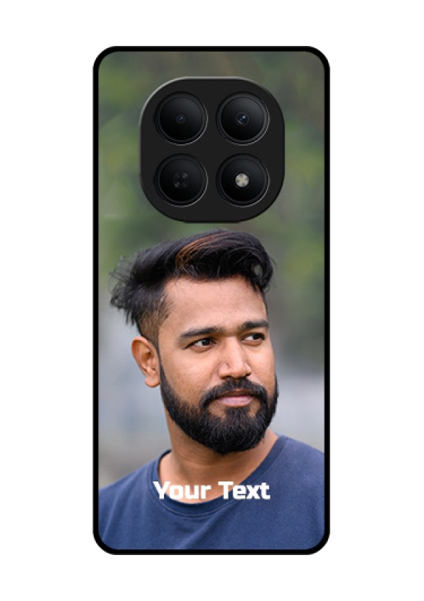 Poco M8 5G Custom Glass Phone Case - Photo With Text Design