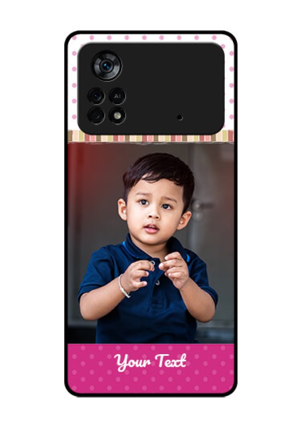 Poco X4 Pro 5G Photo Printing on Glass Case - Cute Girls Cover Design