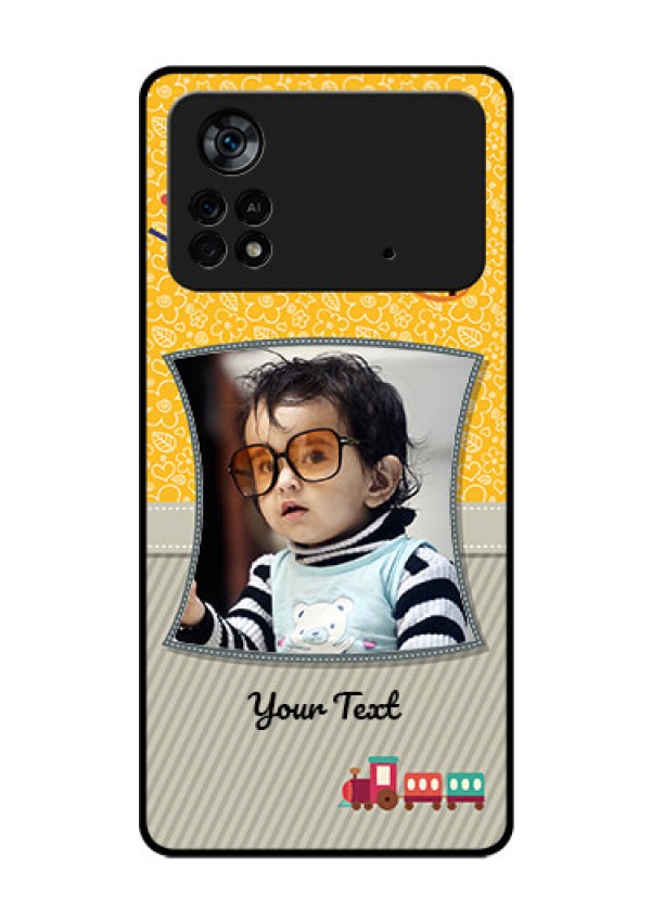 Poco X4 Pro 5G Personalized Glass Phone Case - Baby Picture Upload Design