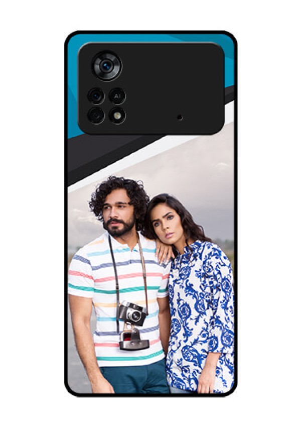 Poco X4 Pro 5G Photo Printing on Glass Case - Simple Pattern Photo Upload Design