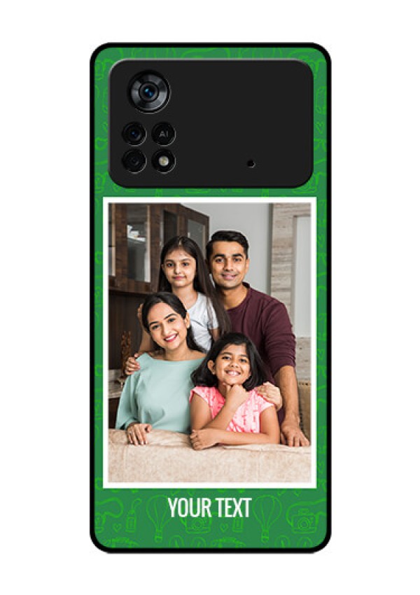 Poco X4 Pro 5G Personalized Glass Phone Case - Picture Upload Design
