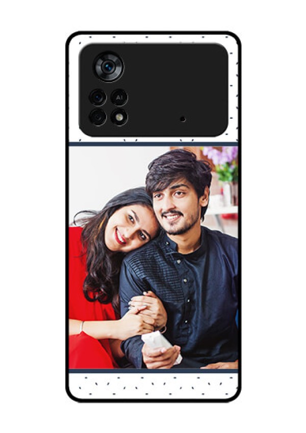 Poco X4 Pro 5G Personalized Glass Phone Case - Premium Dot Design
