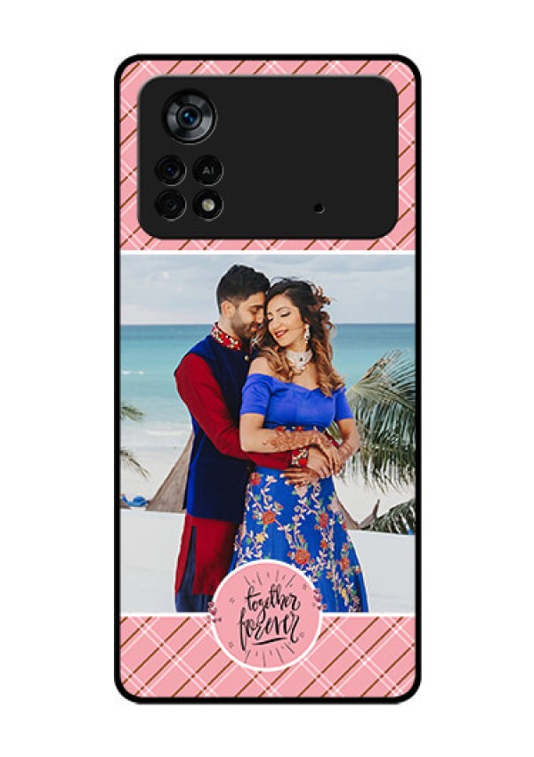 Poco X4 Pro 5G Personalized Glass Phone Case - Together Forever Design