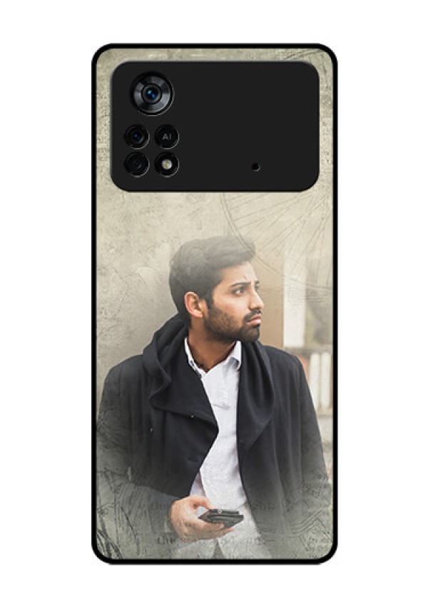 Poco X4 Pro 5G Custom Glass Phone Case - with vintage design