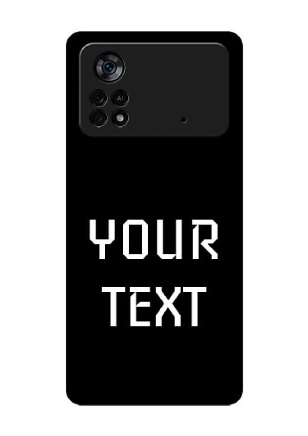 Poco X4 Pro 5G Your Name on Glass Phone Case