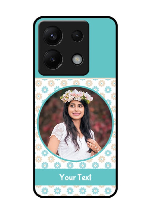 Poco X6 5G Custom Glass Phone Case - Beautiful Flowers Design