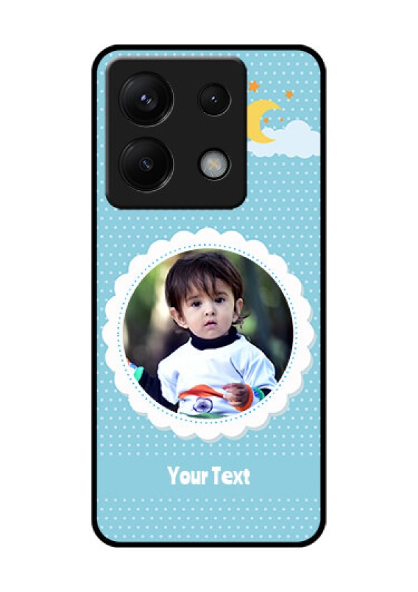 Poco X6 5G Custom Glass Phone Case - Violet Pattern Design