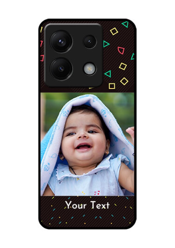 Poco X6 5G Custom Glass Phone Case - With Confetti Birthday Design