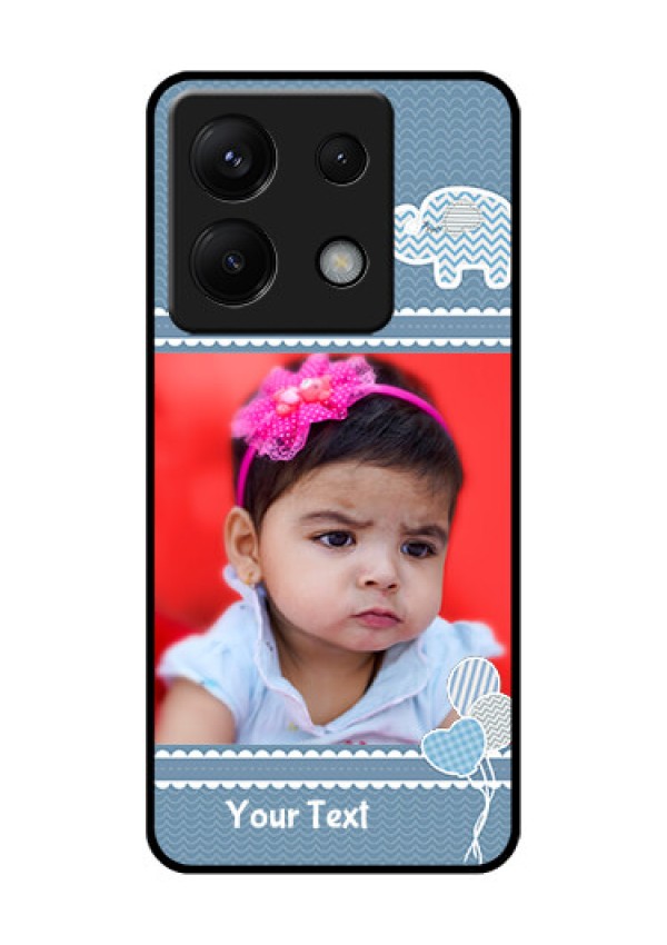 Poco X6 5G Custom Glass Phone Case - With Kids Pattern Design