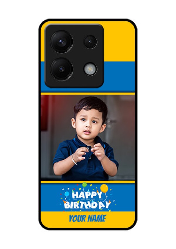 Poco X6 5G Custom Glass Phone Case - Birthday Wishes Design