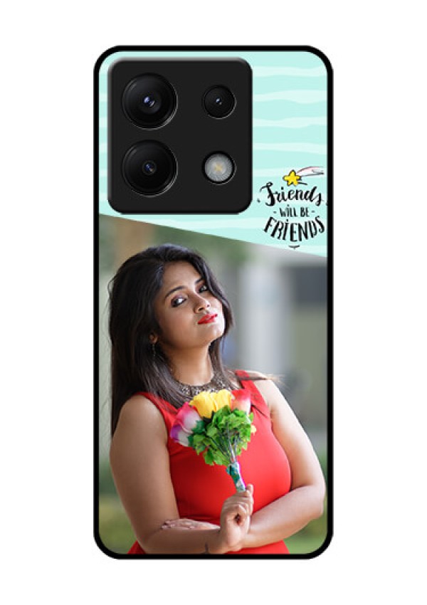 Poco X6 5G Custom Glass Phone Case - Friends Picture Icon Design