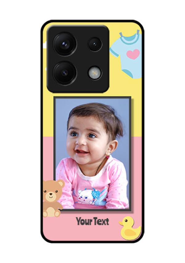 Poco X6 5G Custom Glass Phone Case - Kids 2 Color Design