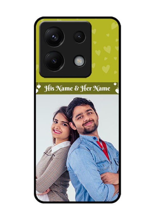 Poco X6 5G Custom Glass Phone Case - You & Me Heart Design