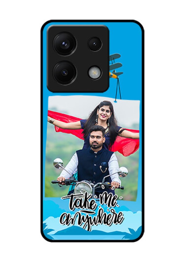 Poco X6 5G Custom Glass Phone Case - Traveller Design