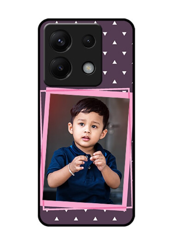 Poco X6 5G Custom Glass Phone Case - Triangle Pattern Dotted Design